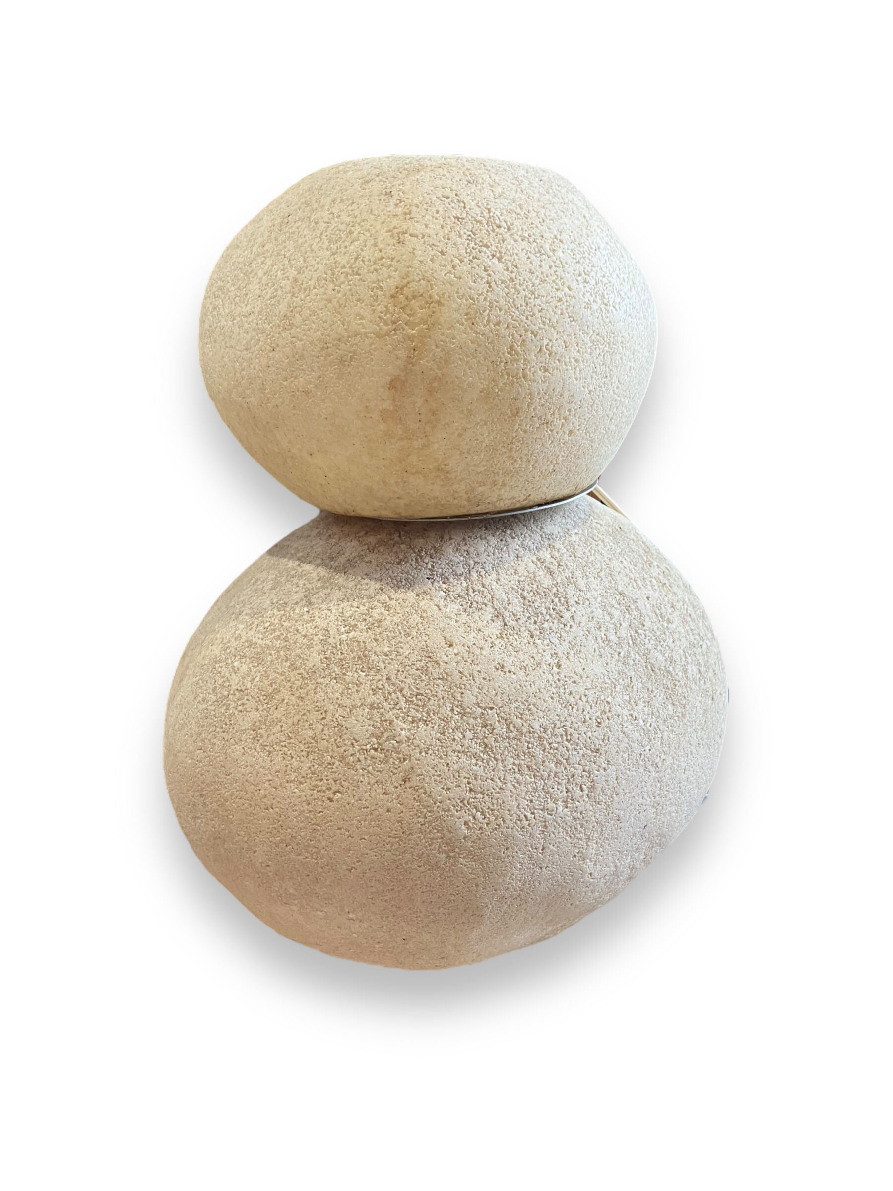 Lamp andré cazenave lamps pebbles pebble stone model "dora" circa 1970