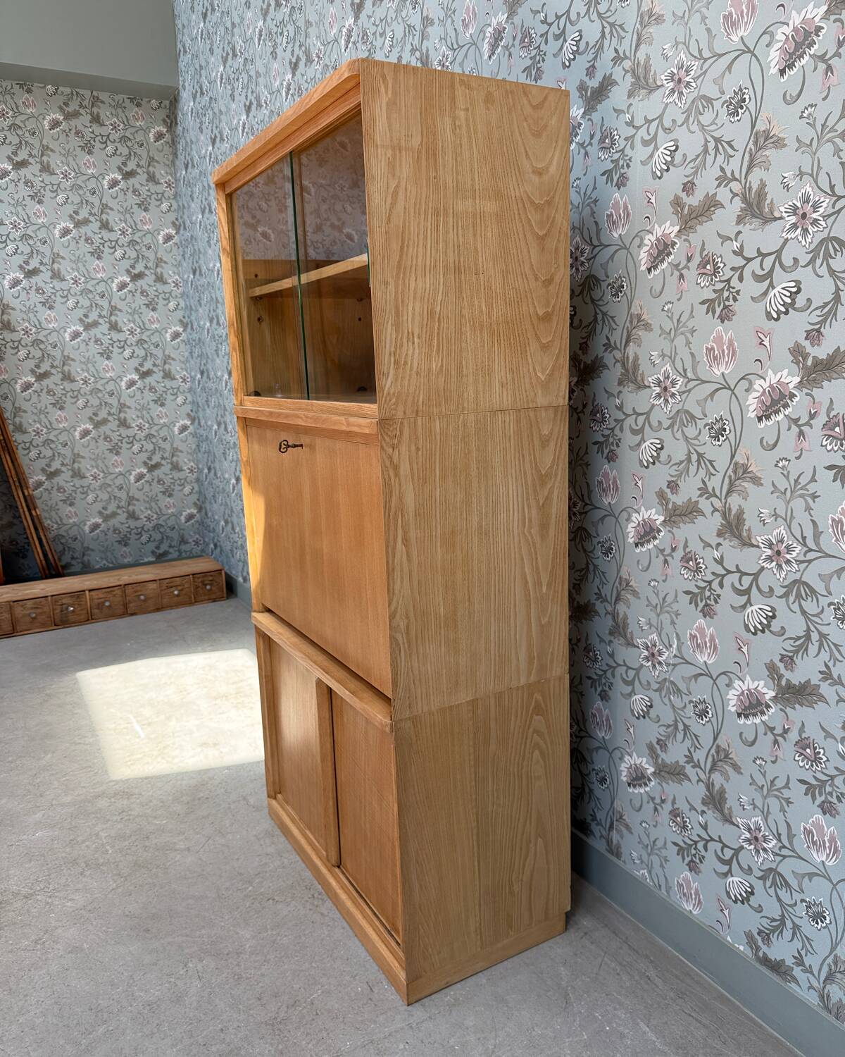 60s-70s oak secretary desk (renovated)