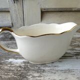 Villeroy & Boch Mettlach ivory and gold sauce boat