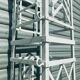 Pair of garden portico columns in wrought iron XX century