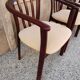 Suite de 4 fauteuils bois vintage années 80