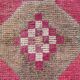 Tapis de Couloir Anatolien Fuchsia, Motifs Géométriques Vintage, 94x324 Cm