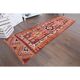 1970s Vintage Turkish Hand-Knotted Wool Cotton Purple Runner Rug 85x292