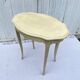 Eggshell-coloured drawer with a cracked effect side table.