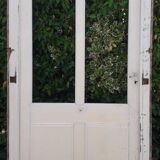 Old glazed door 211.5x105.5cm and its entrance door frame.