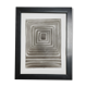 Dessin abstrait 4 noir et blanc au fusain