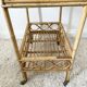 Vintage rattan server