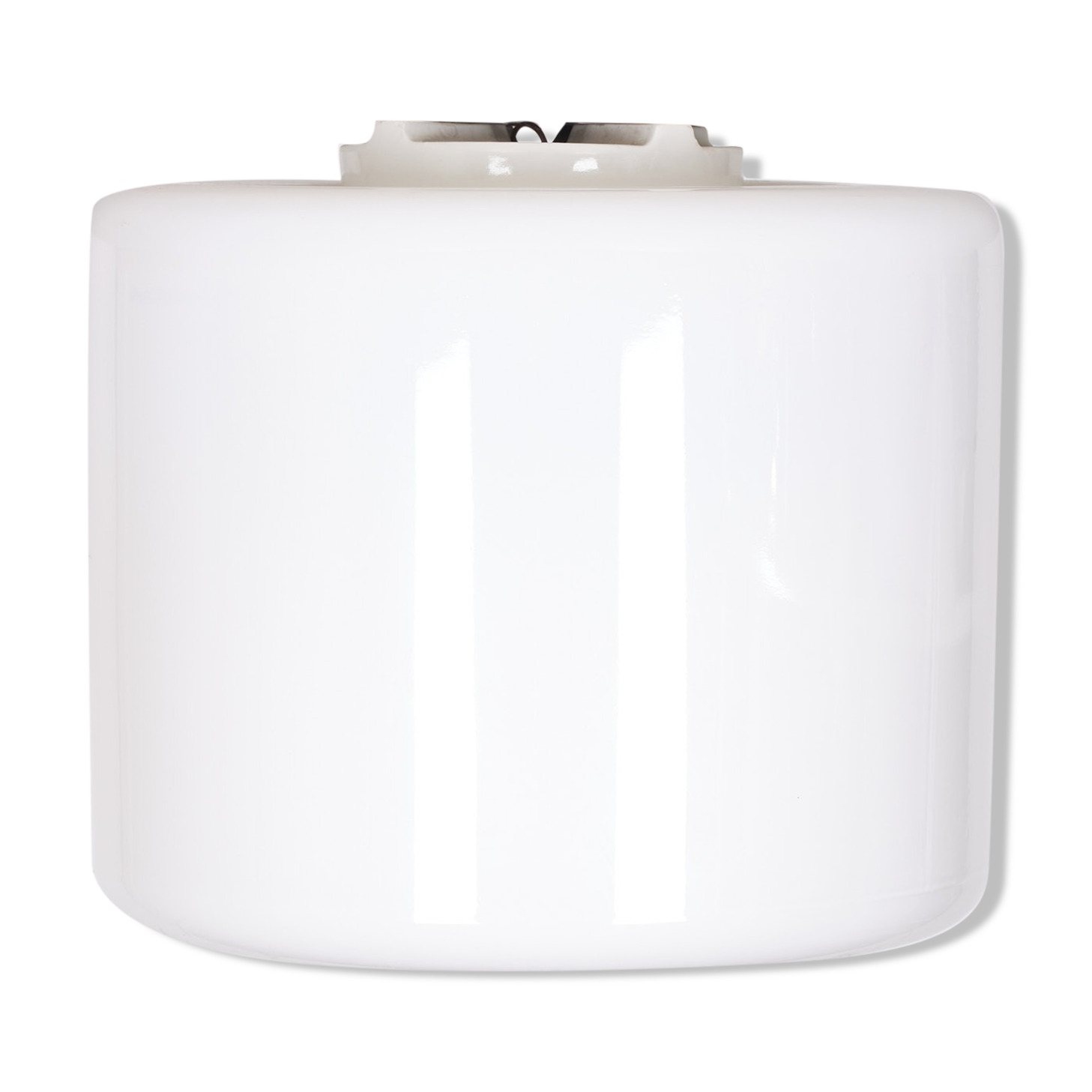 Large Prof Wilhelm Wagenfeld Opaline Pendant Lamp 1930s