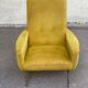 Fauteuil italien jaune moutarde style Mid-Century
