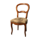 Louis Philippe walnut chair, newly reupholstered