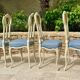 Set of 4 Louis XV style lacquered chairs