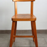 Children's wooden high chair
