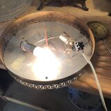 Pair of crystal ceiling lights