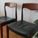Pair of Scandinavian teak chairs by Niels O. Moller circa 1950
