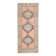 Vintage Turkish Oushak handmade wool cotton brown runner rug 143x347