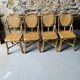 Salle à manger en rotin : 1 table + 4 chaises