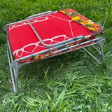 Vintage 70s floral sun lounger