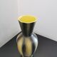 Vase céramique jaune et noir signé saint clément, années 50