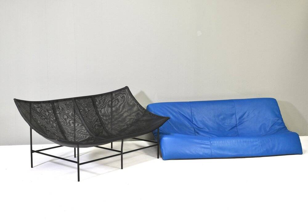 Butterfly sofa in leather by Gerard Van Den Berg for Montis, Netherlands, 1980s