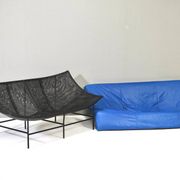 Butterfly sofa in leather by Gerard Van Den Berg for Montis, Netherlands, 1980s