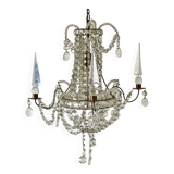 Early 20th century chandelier in bohemian crystal