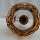 Suspended luminaire ceiling light glass has sets of coulure vintage 1970