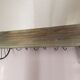 Coat rack with iron and wood hat rack