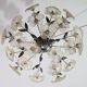 Wonderful Gold and Transparent Murano Glass Ceiling Light Flower