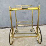 Golden brass cart