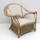 Mid-century Modern Italian Rattan and Wicker Two Armchairs and Sofa, 1970s