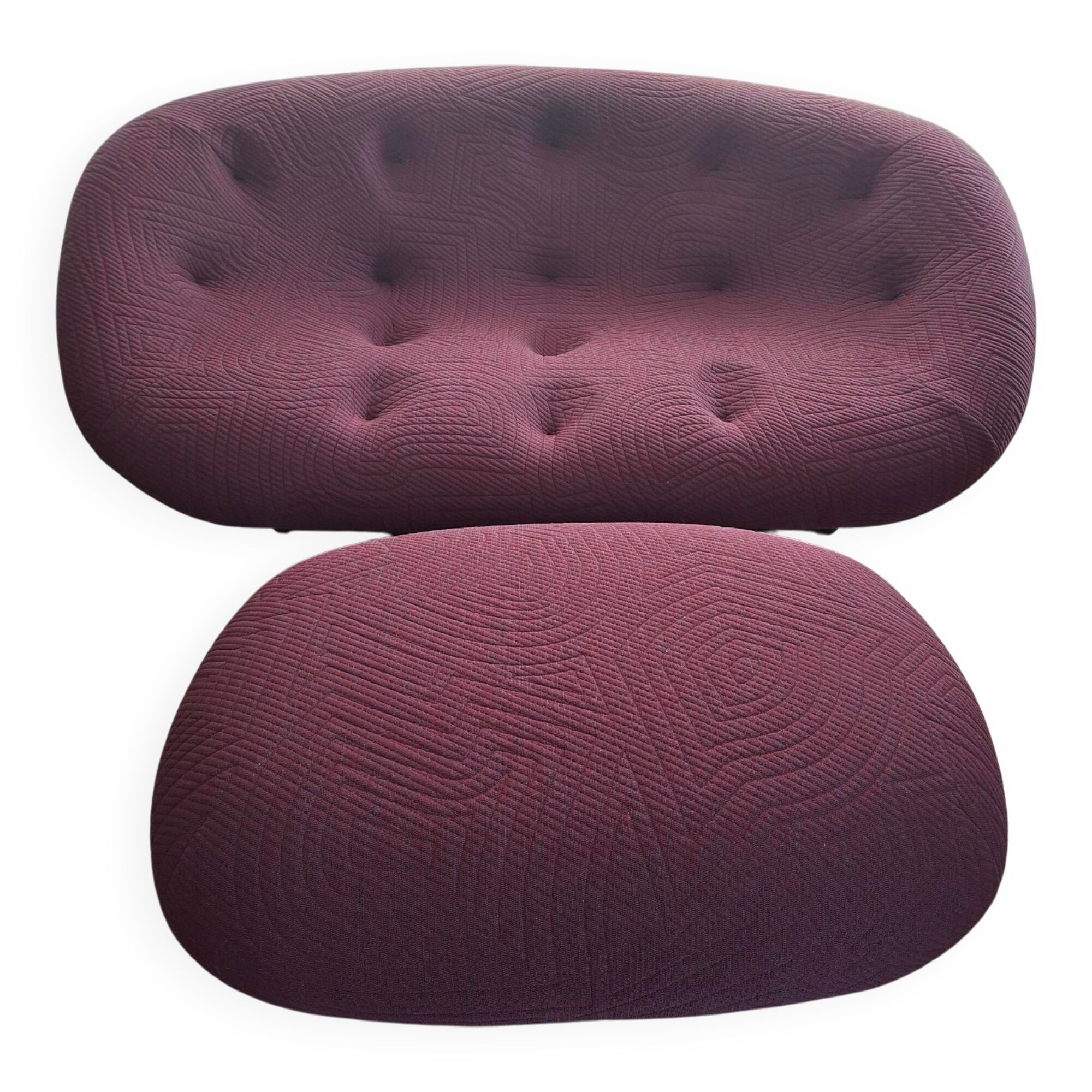 3-seater sofa ploum + ottoman