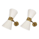Paire d'appliques italiennes Diabolo design années 1950