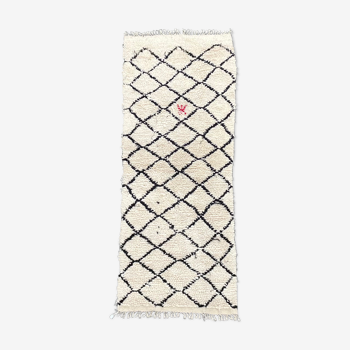 Beautiful vintage carpet of benin ouarain 90x220 cm