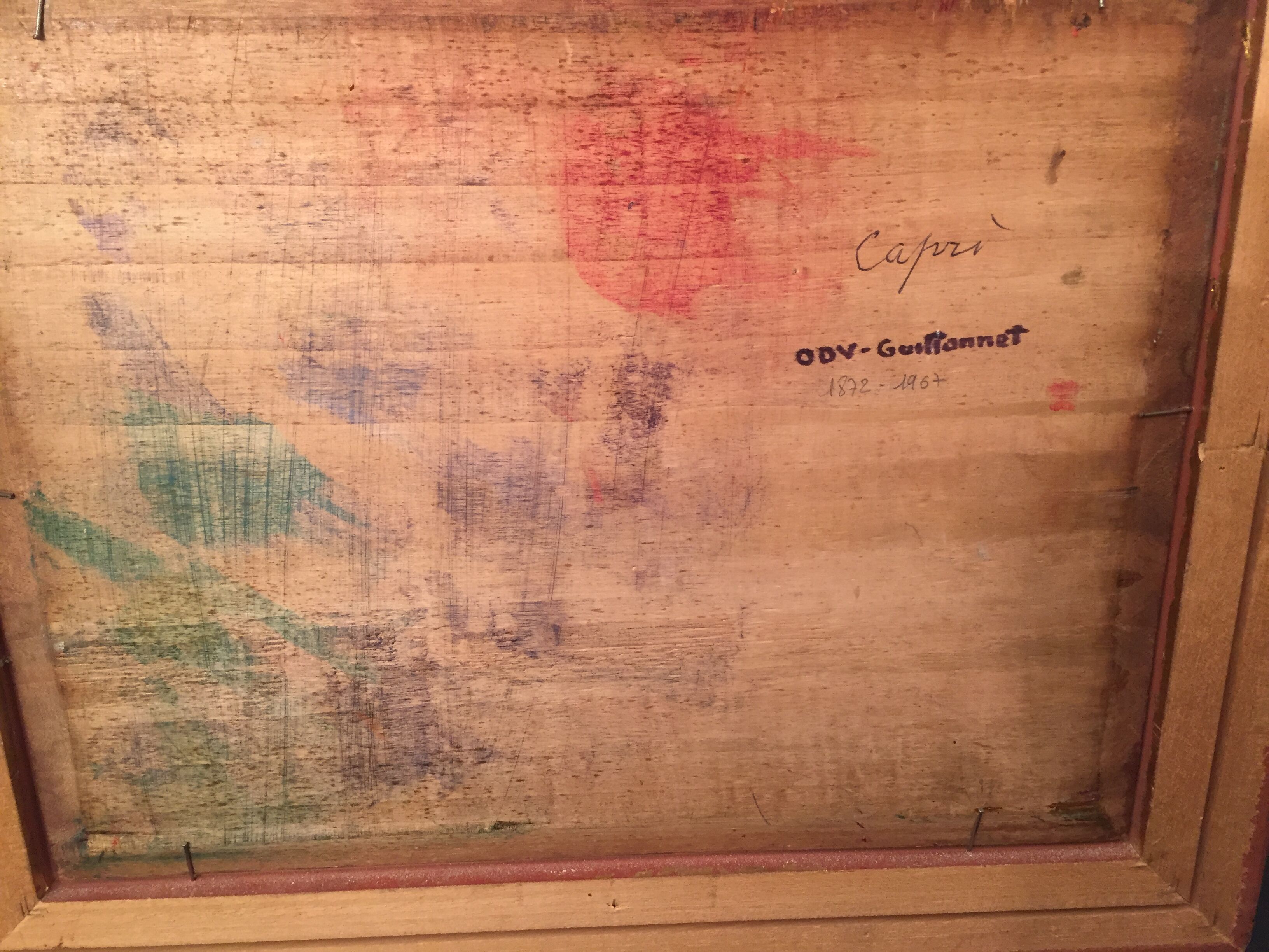 Oil on panel of Octave Guillonnet