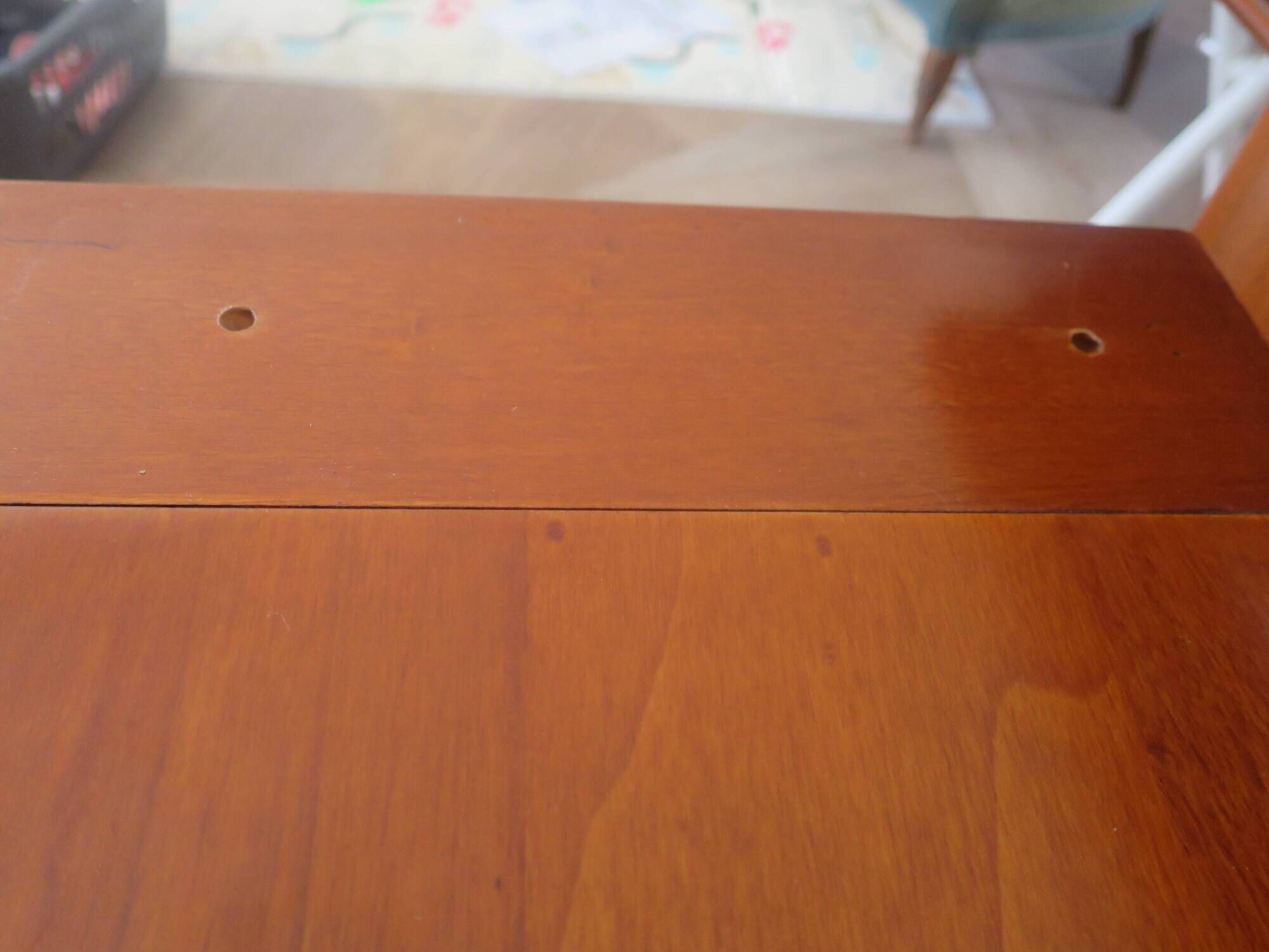 Occasional furniture - TV unit - Rotating tray - Louis Philippe - Solid wood