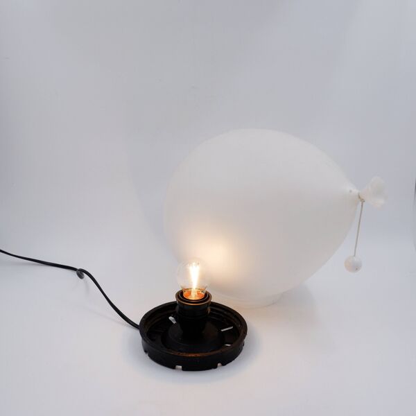 Lampe ballon vintage par Yves Christin pour Bilumen, années 1980