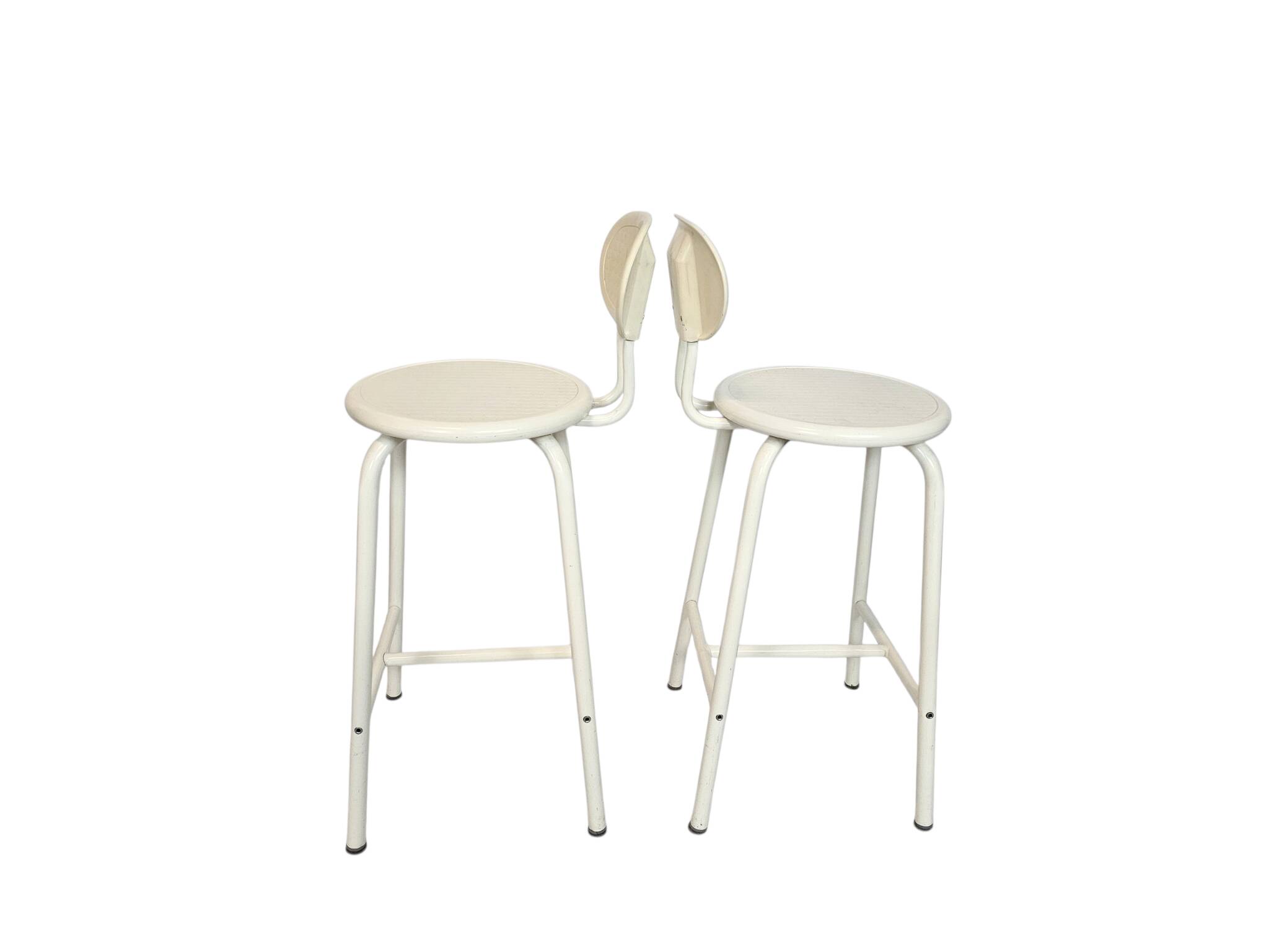 IKEA – metal – ABS plastic – 2 x bar stool – signed – Italy – 1980s