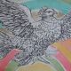 Picasso original lithograph 1952 Dove with a rainbow 38x28cm