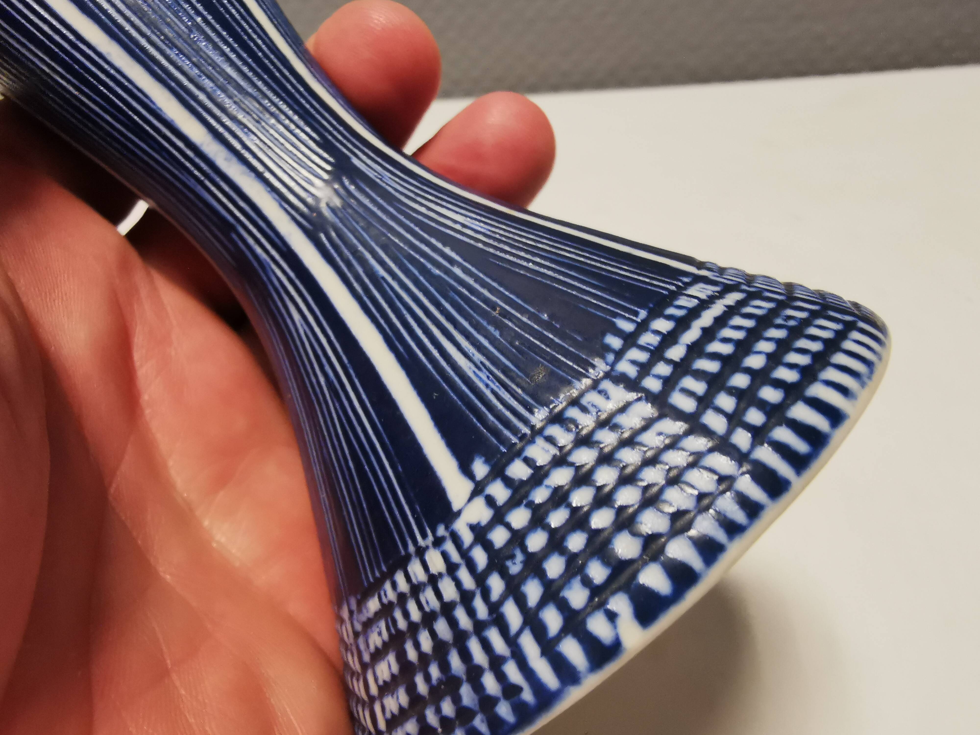 Danish vase from the 1950s. Designed by Aksel Sigvald Nielsen (aksini) signed at the bottom