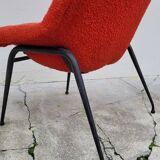 Vintage armchair in original French terry fabric - 1970s