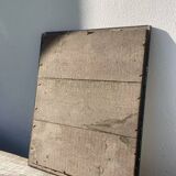 Classic wooden rectangular mirror