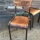 Set of 4 mismatched chairs vintage school mullca communities
