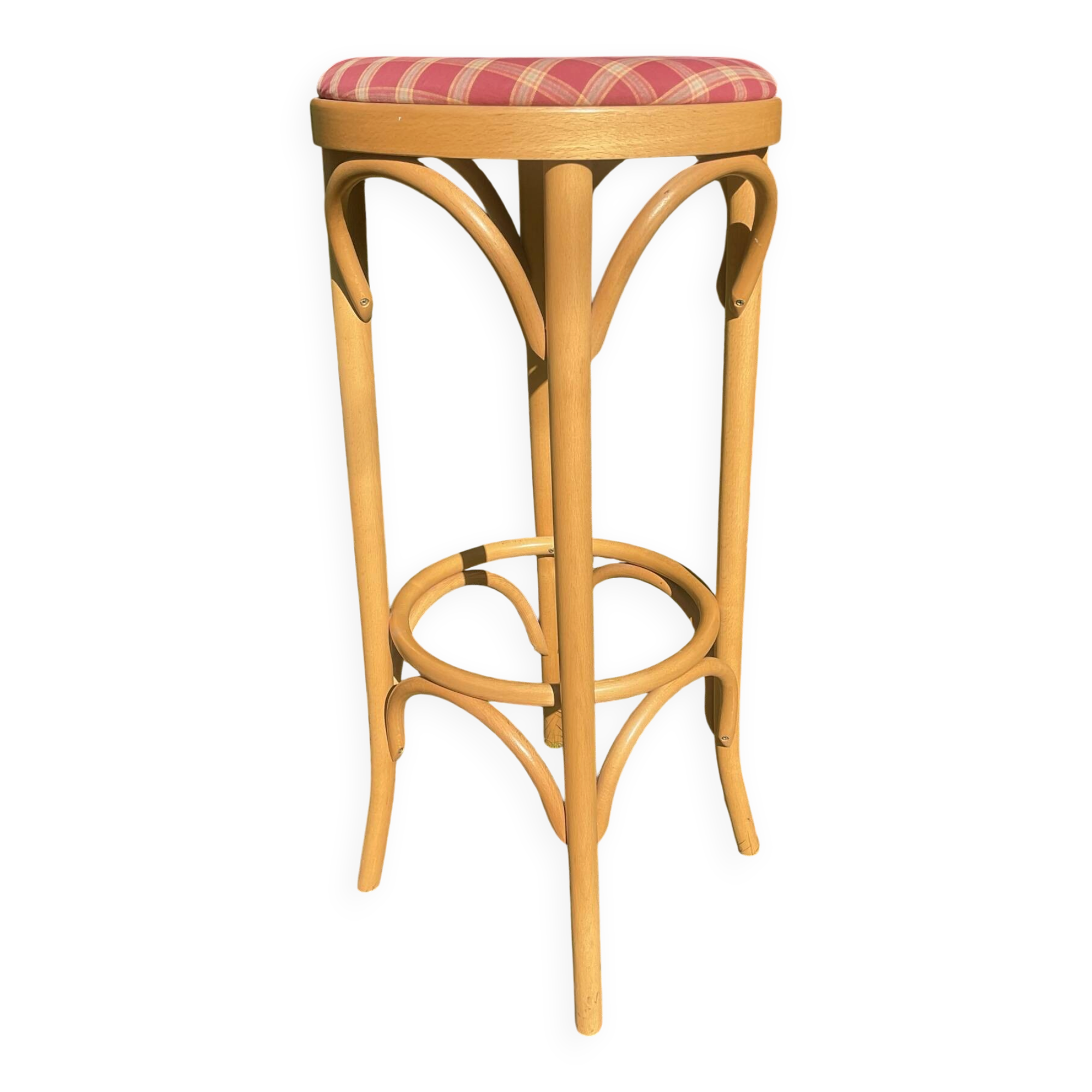 Vintage rattan bar stool from the 70s.
