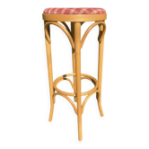 Tabouret de bar en rotin, années 70