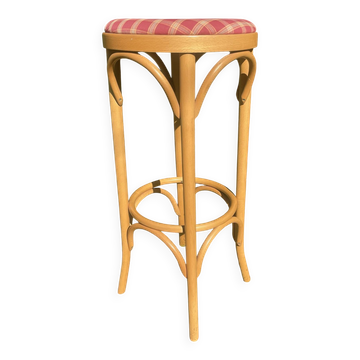 Vintage rattan bar stool from the 70s.