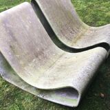 Iconic pair of loop chairs by Willy Guhl, 1960