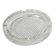 Crystal Glass Ashtray, Mid-Century Round Ashtray / Italy / 1960s