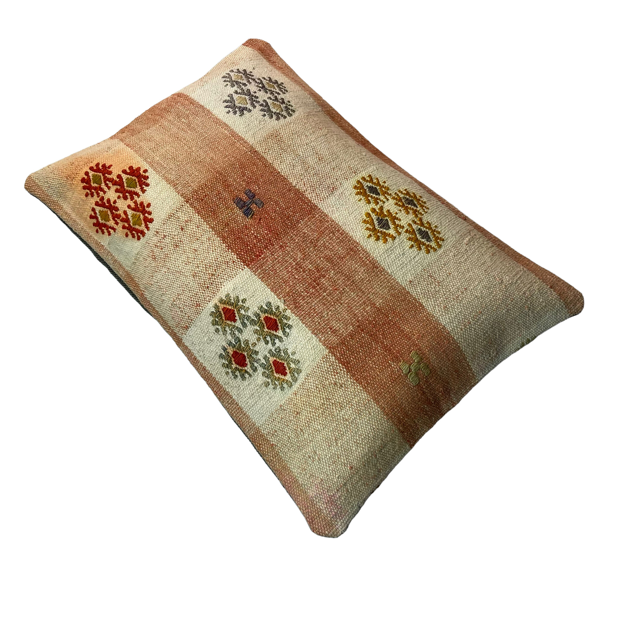 Vintage turkish handmade cushion cover , 30 x 50 cm