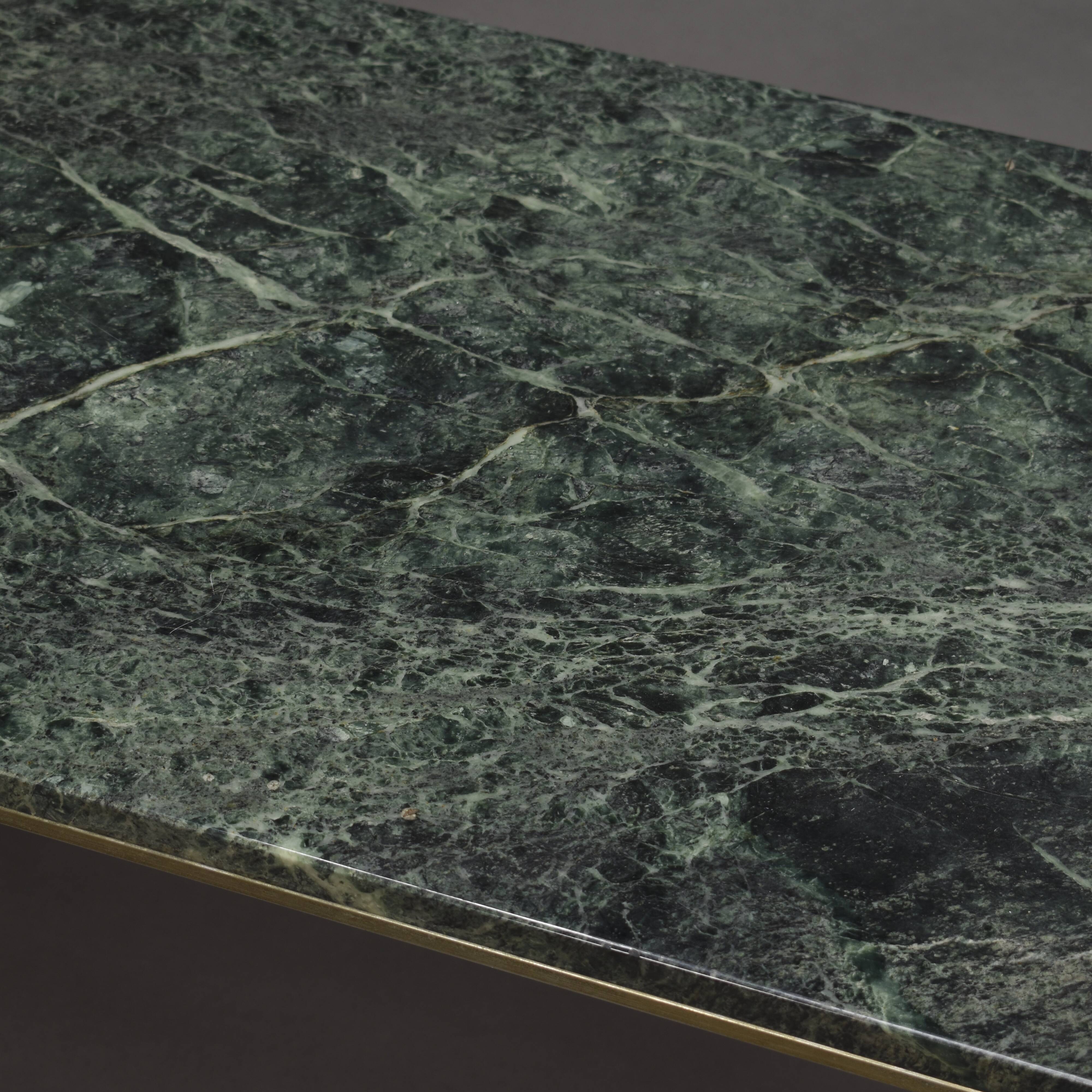 Green marble coffee table 1950's