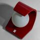 Space age "orb" lamp in red laminate casing, Italy 1960s